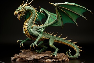 Fototapeta premium Dragon symbol of year 2024