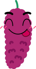 Mulberry Face Tongue Out Hungry