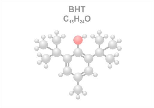 BHT. Simplified scheme of the molecule. Occurs in Phytoplankton and cyanobacteria. Use as food additive.