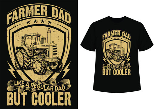 A regular dad farmer t-shirt design