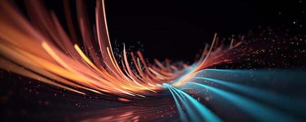 Abstract digital background. Can be used for technological processes, neural networks and AI, digital storages, sound and graphic forms, science, education, etc.