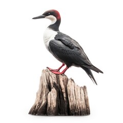 Fototapeta premium Common loon bird isolated on white. Generative AI