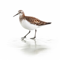 Obraz premium Dunlin bird isolated on white. Generative AI