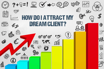 How do I attract my dream client?	
 - obrazy, fototapety, plakaty