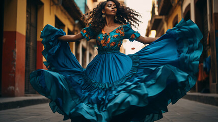  latin american, mexican, traditional, folklore, regional colorful, dancer