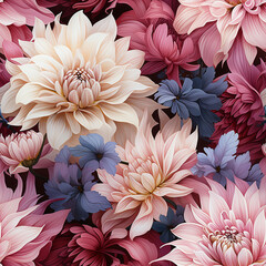 Dahlias_seamless_water_colour