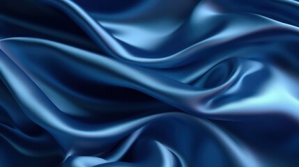 Obraz premium blue silk fabric background