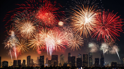 A long exposure shot of a firecracker extravaganza, diwali stock images, realistic stock photos