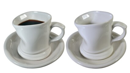 two cups of coffee