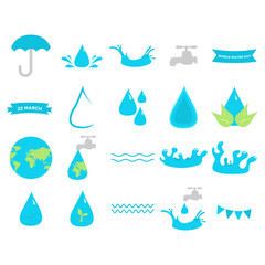 World Water Day Design. Easy To Edit. EPS 10
