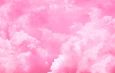 Dégradé de rose forme nuages pour arrière-plan, évènement type st valentin ou octobre rose - obrazy, fototapety, plakaty