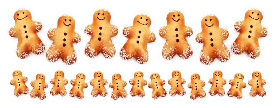 Ribambelle de brioches bonhomme	
