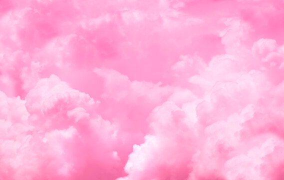 D&eacute;grad&eacute; de rose forme nuages pour arri&egrave;re-plan, &eacute;v&egrave;nement type st valentin ou octobre rose