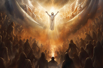 Jesus returns with his all powerfull healing hands and disciples in Heaven