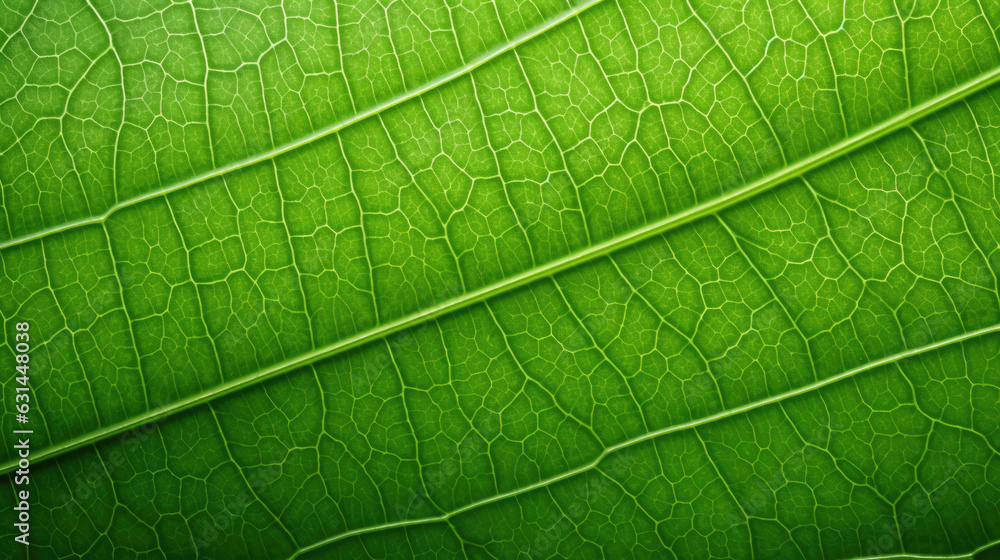 Poster texture of green leaf. created with generative ai technology.