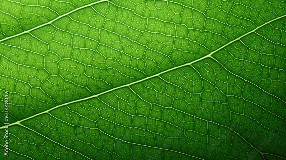 Poster texture of green leaf. created with generative ai technology.
