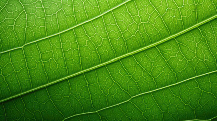 Obraz premium Texture of green leaf. Created with Generative AI technology.