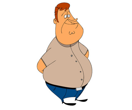 man fun charater 2d animation cute art