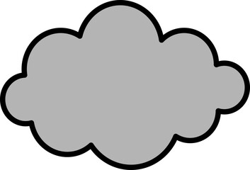 お天気アイコン（雲, 曇り）weather icon（cloud, cloudy）
