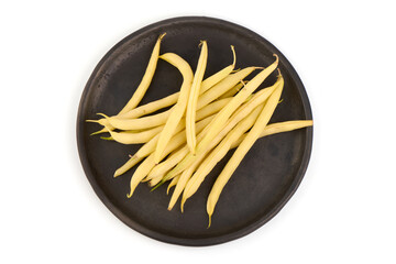 Bean pods, isolated on white background.