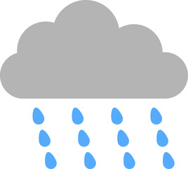 お天気アイコン（雨, 雲）weather icon（rain, cloud）
