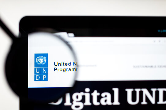 UNDP website homepage. UNDP logo visible