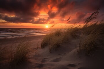 sunset at dunes beach
