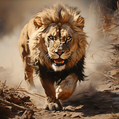 Animal art, Lion