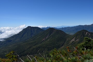 Climbing  Mount Nyoho, Tochigi, Japan