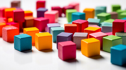 Obraz premium Bunte Würfel