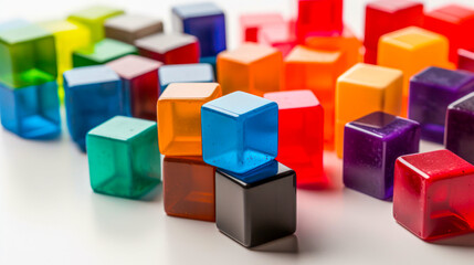 Obraz premium Bunte Würfel