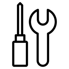 wrench with screwdriver line 