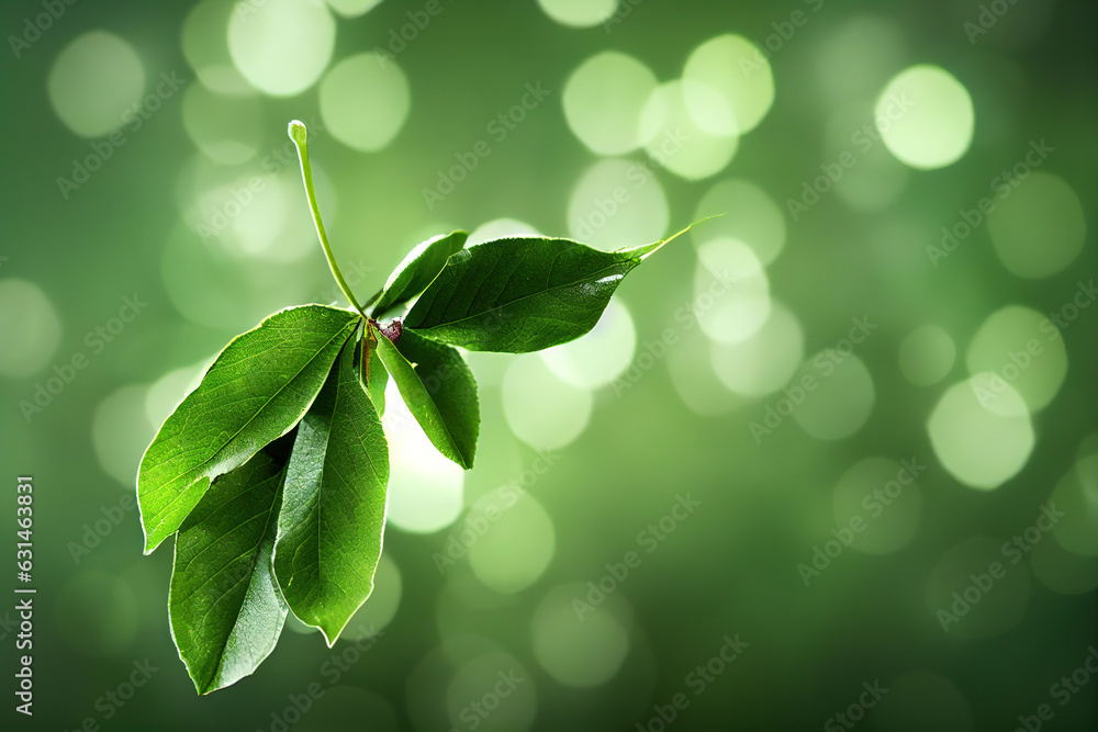 Poster green leaf background close up view. nature foliage abstract of leave texture for showing concept of