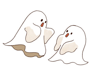 かわいいおばけのイラスト