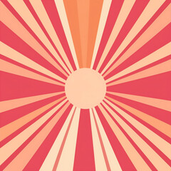 graphic art sunny minimalist sun light design ray sunbeam sunlight. Generative AI.