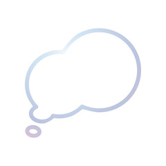 Bubble Speech icon 3D PNG