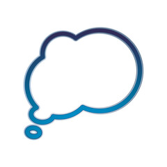 Bubble Speech icon 3D PNG