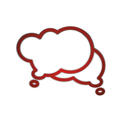 Bubble Speech icon 3D PNG