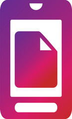 gradient mobile phone icon	