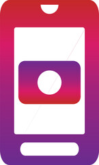 gradient mobile phone icon	