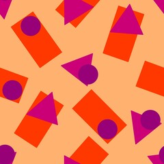 Geometry figures abstract seamless pattern