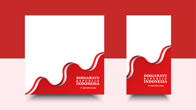 Happy Indonesian Independence Day. Or Happy Republic of Indonesia. 17 August 1945