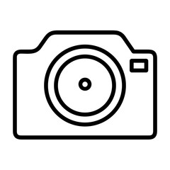 camera photography icon symbol image vector. Illustration of multimedia photographic lens grapich design image