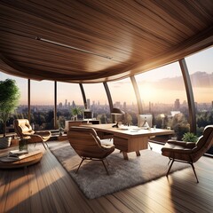 Fototapeta premium modern interior design comercial space design template office working space daylight beautiful design background,ai generate