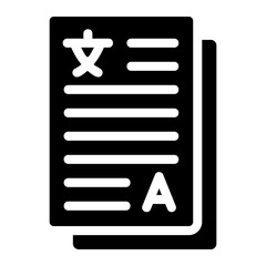 assignment glyph icon