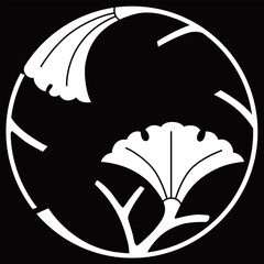 家紋です。銀杏といいます。