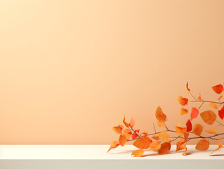 Background, wall texture, warm colors, bright leaves