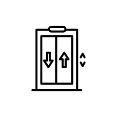 Elevator icon in vector. Illustration