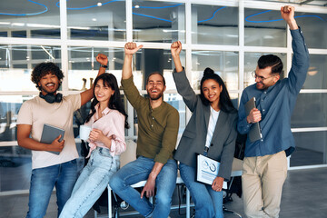 Obraz premium Successful hipster team in coworking. Freelancers.