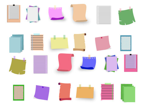 set note paper with adhesive tape message